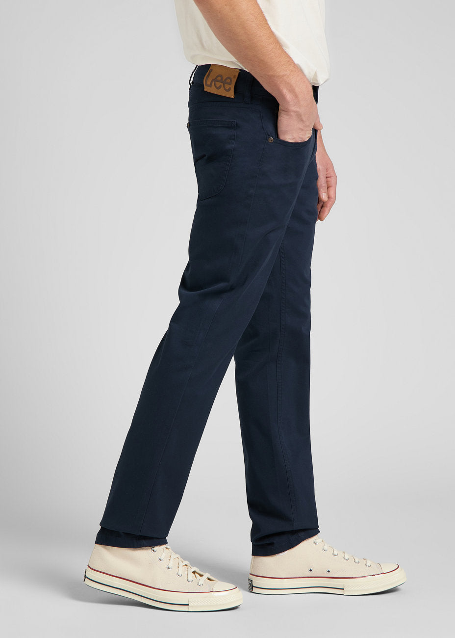 LEE DAREN ZIP FLY MĘSKIE SPODNIE MATERIAŁOWE DEEP NAVY L707TY64 112145476