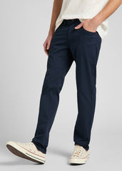 LEE DAREN ZIP FLY MĘSKIE SPODNIE MATERIAŁOWE DEEP NAVY L707TY64 112145476