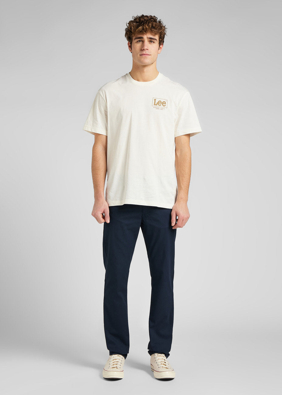 LEE DAREN ZIP FLY MĘSKIE SPODNIE MATERIAŁOWE DEEP NAVY L707TY64 112145476