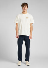LEE DAREN ZIP FLY MĘSKIE SPODNIE MATERIAŁOWE DEEP NAVY L707TY64 112145476