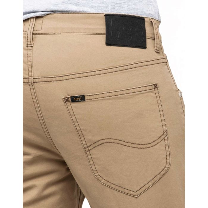 LEE DAREN ZIP FLY MĘSKIE SPODNIE MATERIAŁOWE LEAD GREY L707SC30 112118426