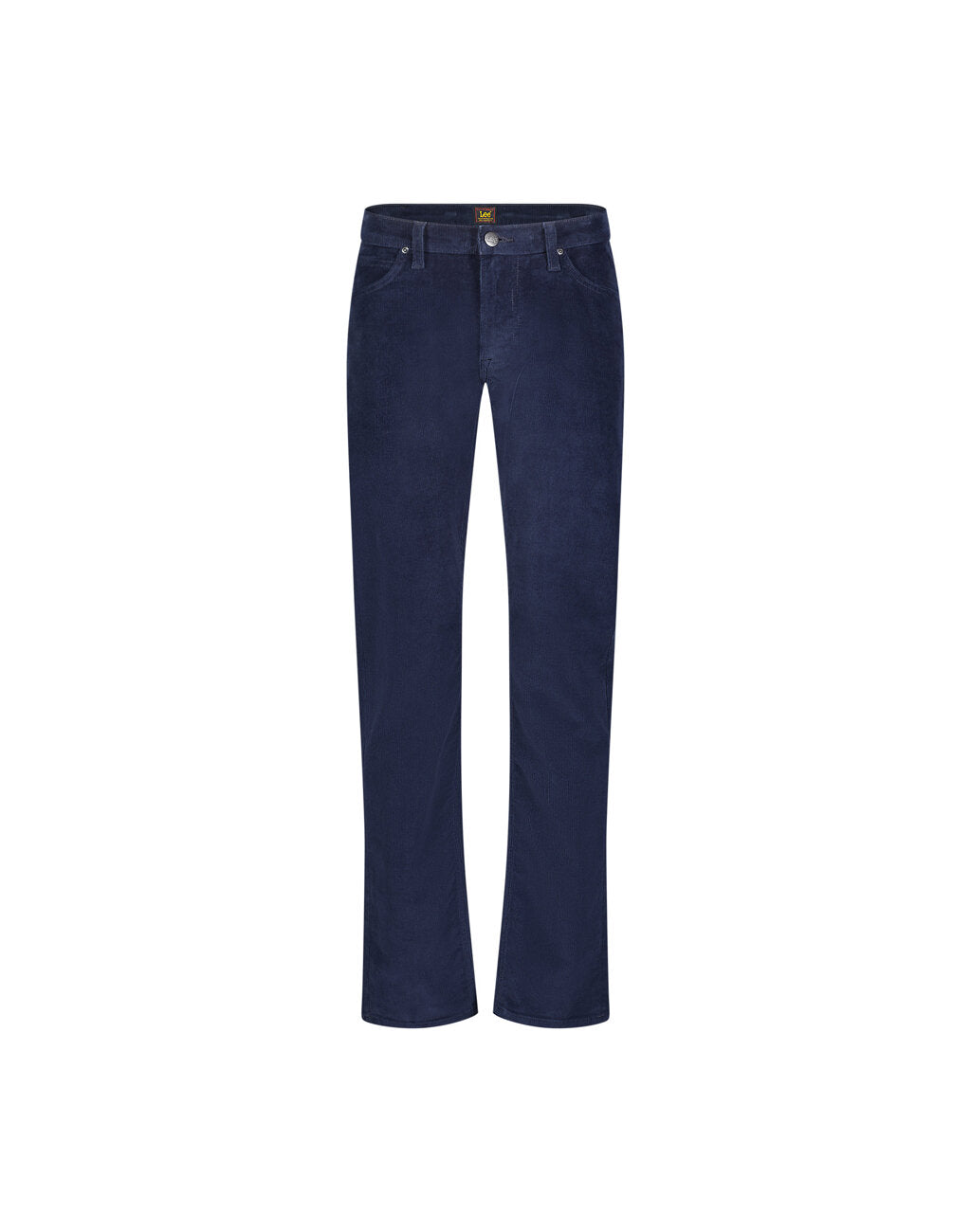 LEE DAREN ZIP FLY MĘSKIE SPODNIE MATERIAŁOWE SZTRUKSOWE RIVET NAVY 112355815 L707008607