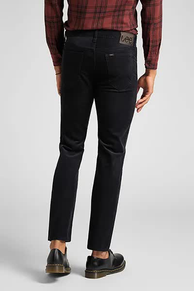 LEE DAREN ZIP FLY MĘSKIE SPODNIE SZTRUKSOWE BLACK L707RL01 112140700