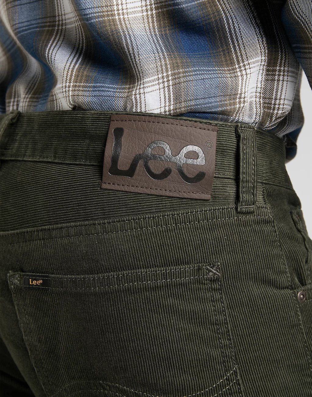 LEE DAREN ZIP FLY MĘSKIE SPODNIE SZTRUKSOWE ROSIN L707RL61 112118385