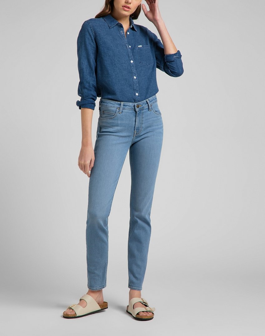 LEE ELLY DAMSKIE SPODNIE JEANSOWE MID CHARLY L305QDUG 112145003