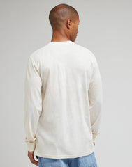 LEE ESSENTIAL TEE LONGSLEVE MĘSKA KOSZULKA Z DŁUGIM RĘKAWE ECRU 112342483 LL97016990