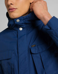 LEE FISHERMAN ANORAK MĘSKA KURTKA ZIMOWA WASHED BLUE L86UKCLR 112122788