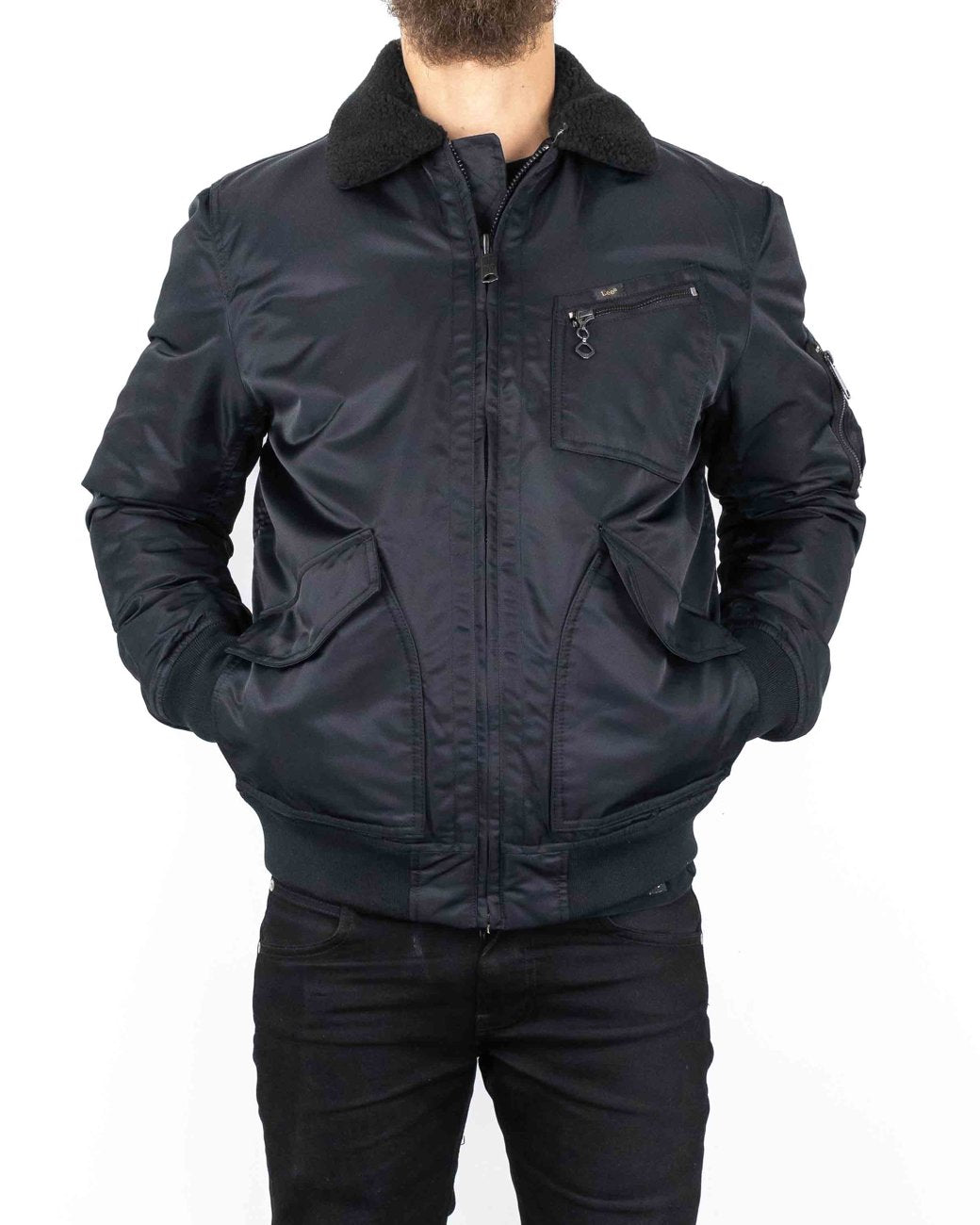 LEE FLIGHT JACKET BLACK L88GOS01 112144651