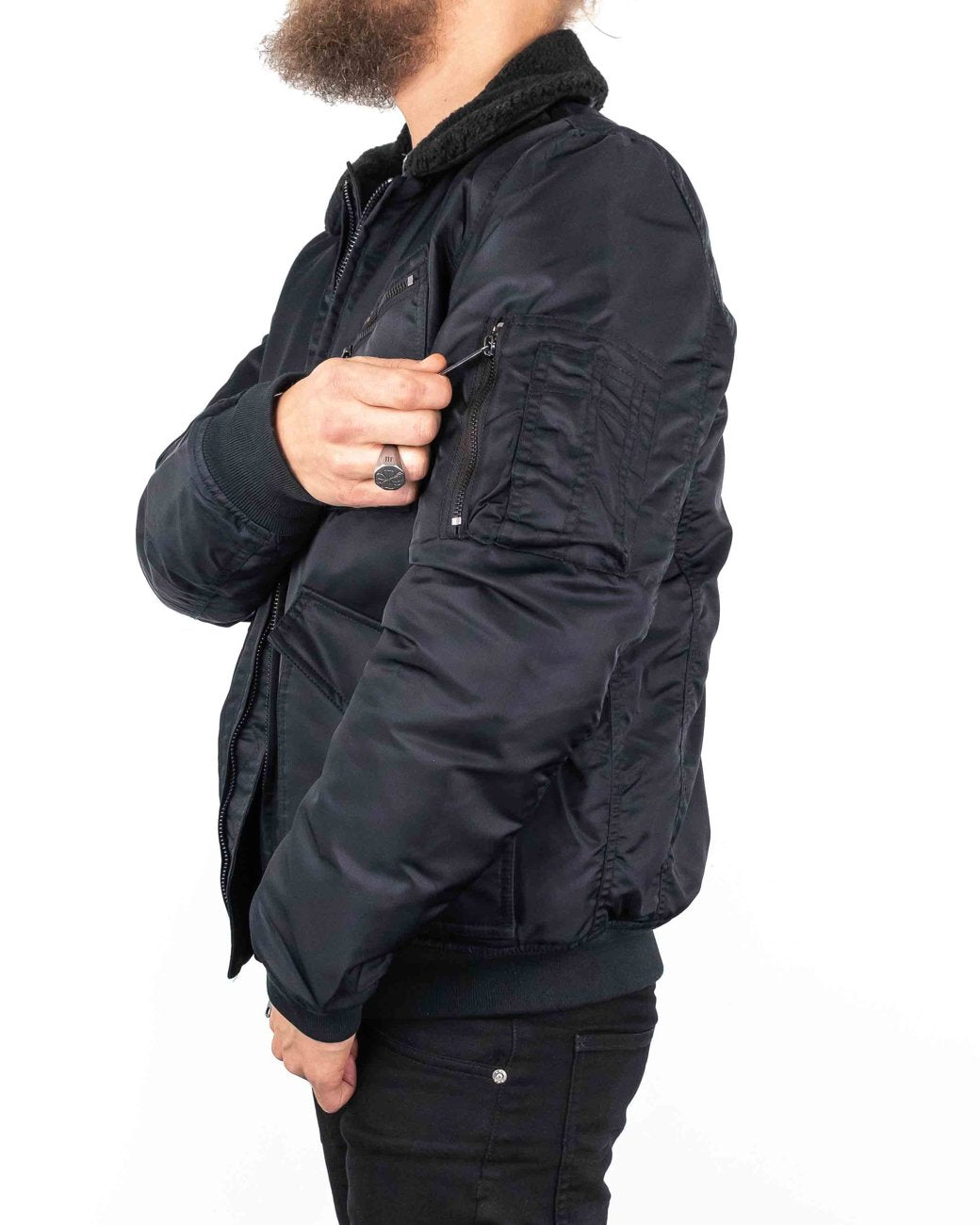 LEE FLIGHT JACKET BLACK L88GOS01 112144651
