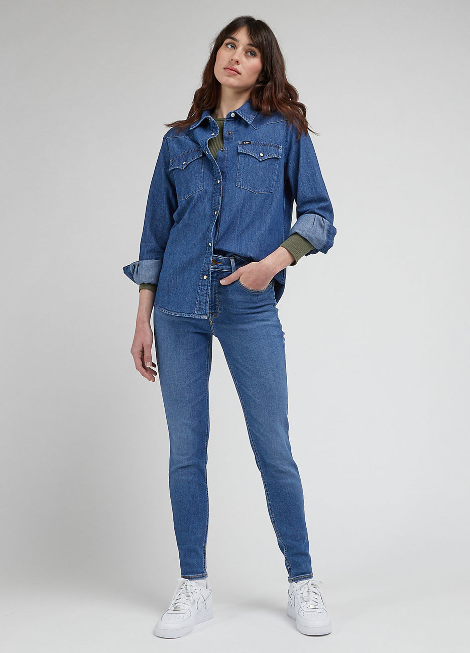 Spodnie Jeansowe Damskie Lee Foreverfit In a Trance L32SOVD44