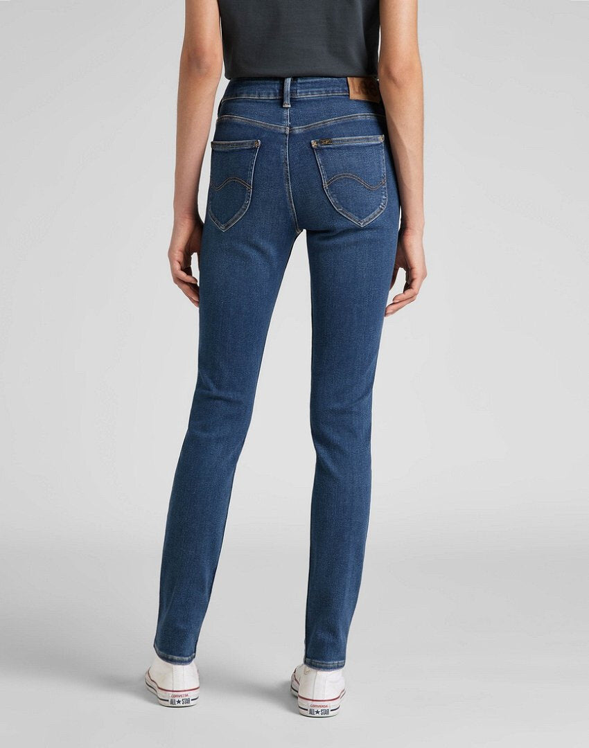 LEE FOREVERFIT DAMSKIE SPODNIE JEANSOWE JEANSY DARK SUBTLE WORN L32SOVPE 112318860