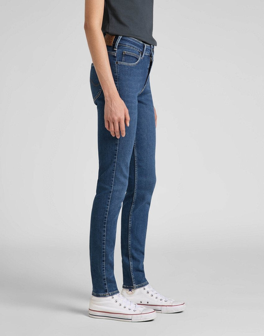 LEE FOREVERFIT DAMSKIE SPODNIE JEANSOWE JEANSY DARK SUBTLE WORN L32SOVPE 112318860