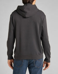 LEE GRAPHIC HOODIE MĘSKA BLUZA Z KAPTUREM LOGO WASHED BLACK L82BSPON 112140905
