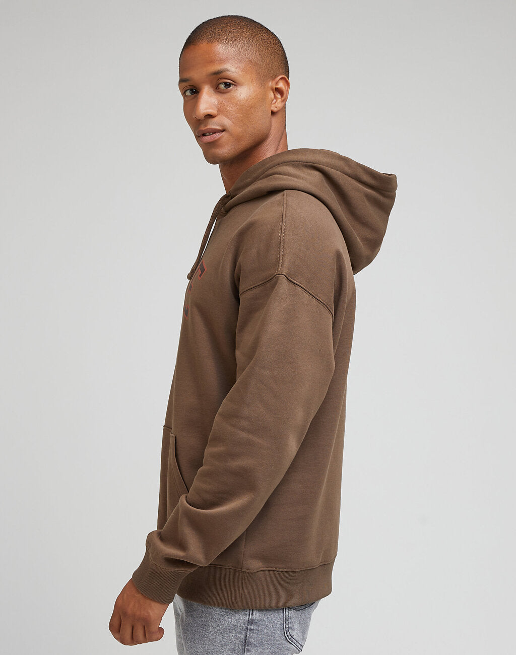 LEE GRAPHIC HOODIE MĘSKA BLUZA Z KAPTUREM TRUFFLE 112342476 LM11015540