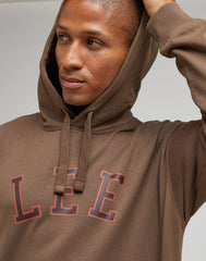 LEE GRAPHIC HOODIE MĘSKA BLUZA Z KAPTUREM TRUFFLE 112342476 LM11015540