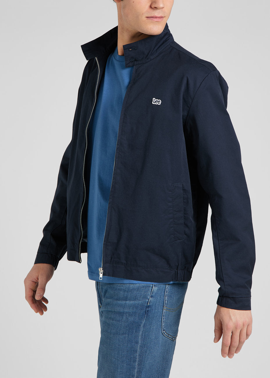 LEE HARRINGTON JACKET MĘSKA KURTKA PRZEJŚCIOWA LOGO NAVY L86VPB35 112145635