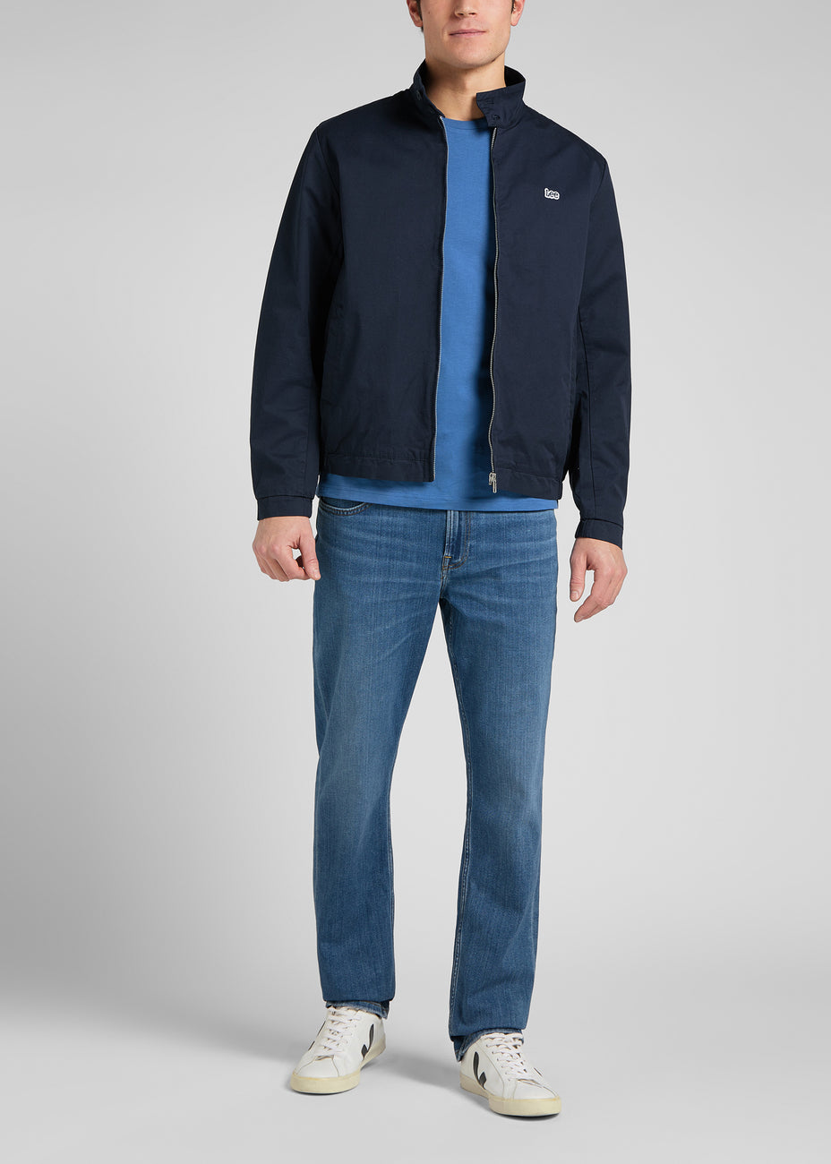 LEE HARRINGTON JACKET MĘSKA KURTKA PRZEJŚCIOWA LOGO NAVY L86VPB35 112145635
