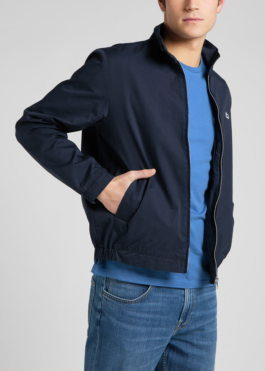 LEE HARRINGTON JACKET MĘSKA KURTKA PRZEJŚCIOWA LOGO NAVY L86VPB35 112145635