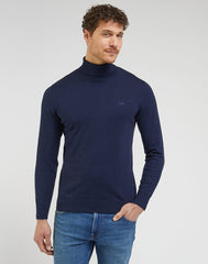 Sweter Elegancki Męski Lee High Neck Knit Sky Blue 112342994 L83C016371