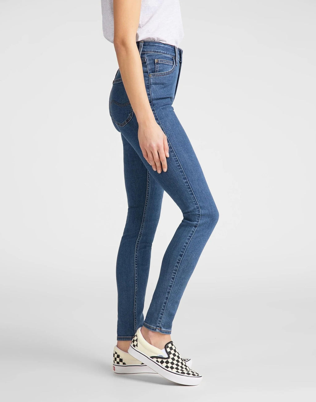 LEE HIGH SKINNY IVY SPODNIE DAMSKIE JEANSOWE CLEAN PLAY L32EKJZH 112107401