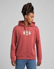 Lee Hoodie Męska Bluza z Kapturem Cinnamon L80EEJVG 112320152