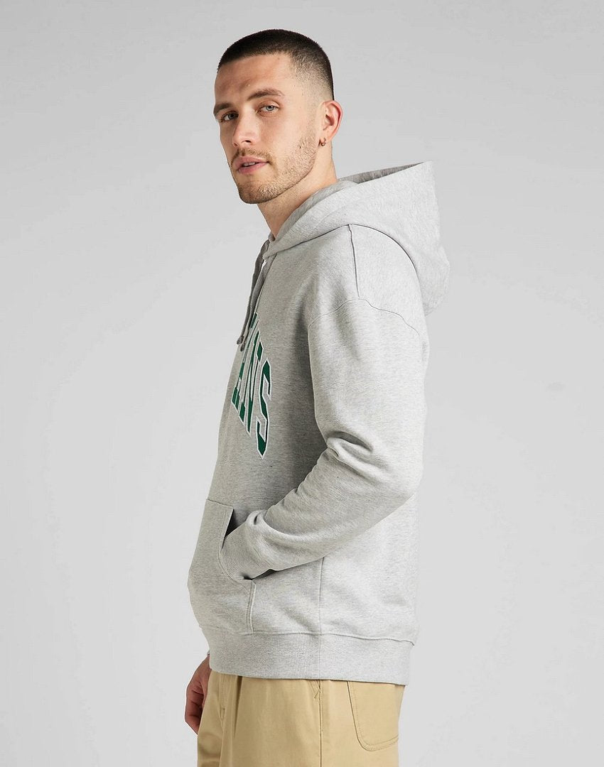 Bluza Klasyczna Męska Lee Hoodie Seasonal Z Kapturem Logo Grey Mele L84JRYMP 112322632