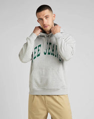 Bluza Klasyczna Męska Lee Hoodie Seasonal Z Kapturem Logo Grey Mele L84JRYMP 112322632