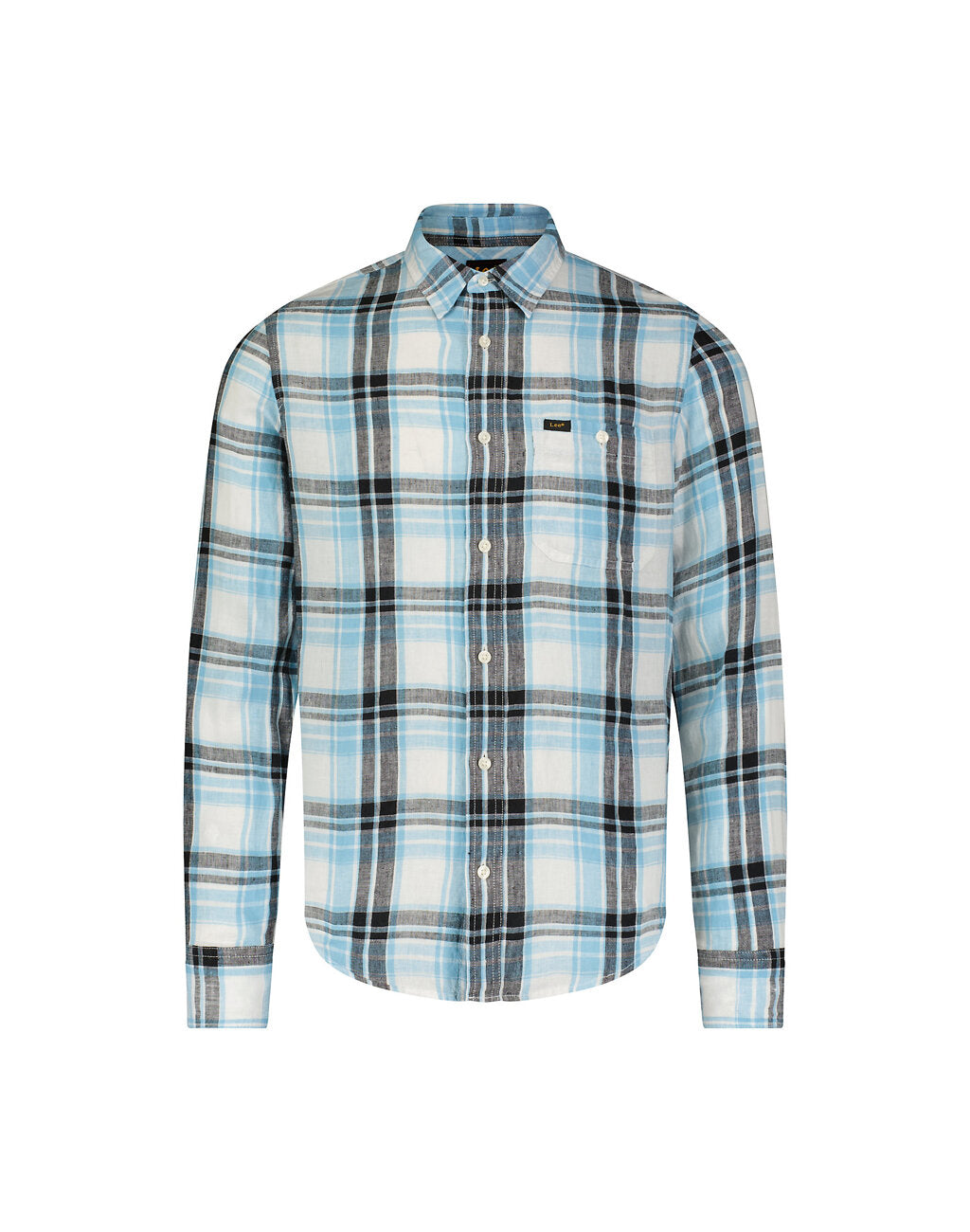 Lee Leesure Shirt Męska Koszula W Kratę Preppy Blue 112349056 L66N044970