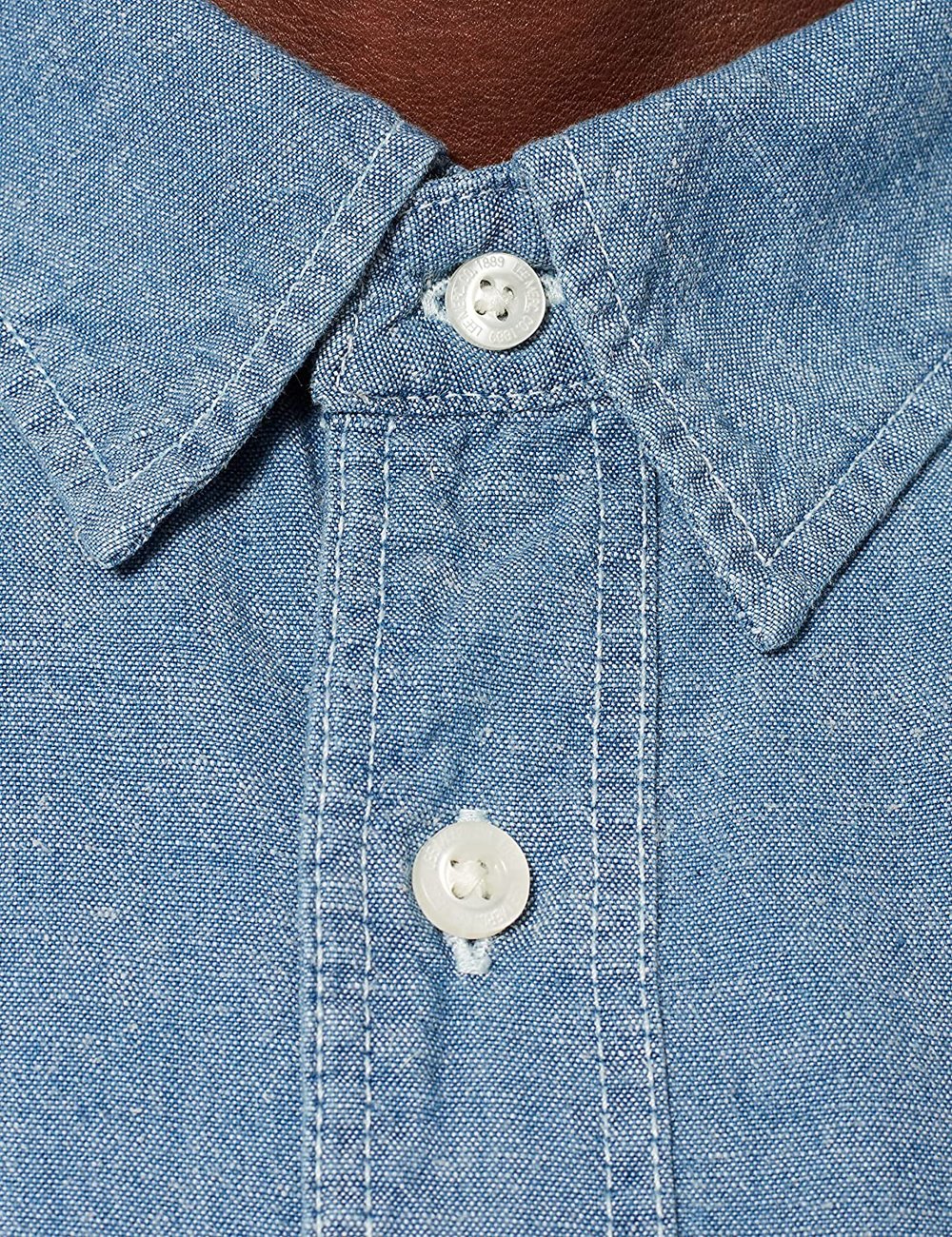 LEE LEESURE SHIRT MĘSKIE KOSZULE JEANSOWE INDIGO L66NMWDK 112140570