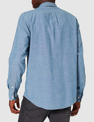 LEE LEESURE SHIRT MĘSKIE KOSZULE JEANSOWE INDIGO L66NMWDK 112140570