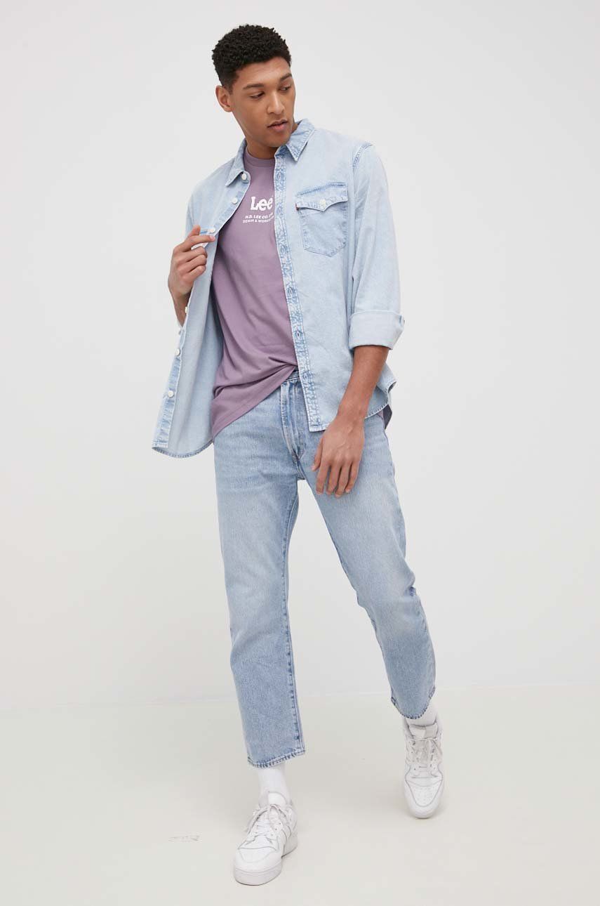 LEE LOGO LOOSE TEE WASHED PURPLE L69NFQTZ 112144375