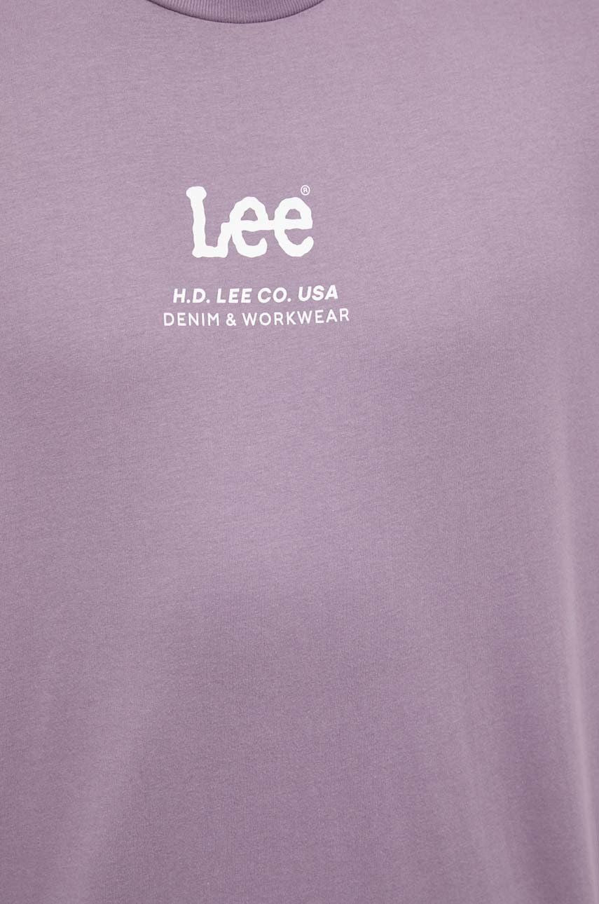 LEE LOGO LOOSE TEE WASHED PURPLE L69NFQTZ 112144375