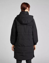 LEE LONG PUFFER DAMSKA KURTKA ZIMOWA BLACK L56IXW01 112140309