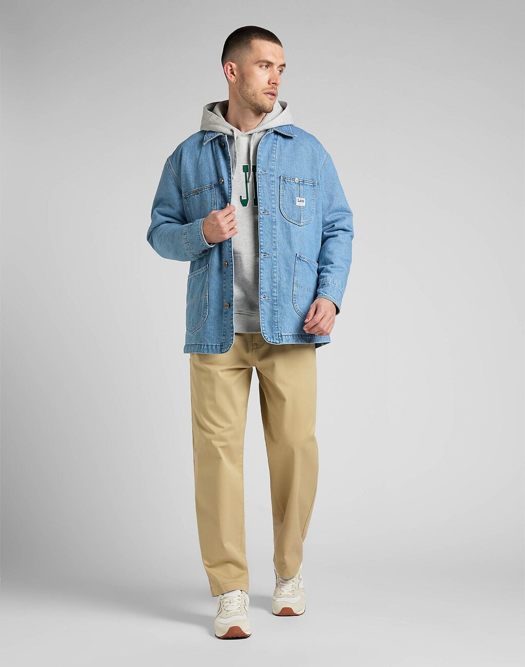 LEE LOOSE LOCO JACKET MĘSKA KURTKA JEANSOWA VINTAGE STONE L88SGAGI 112326386