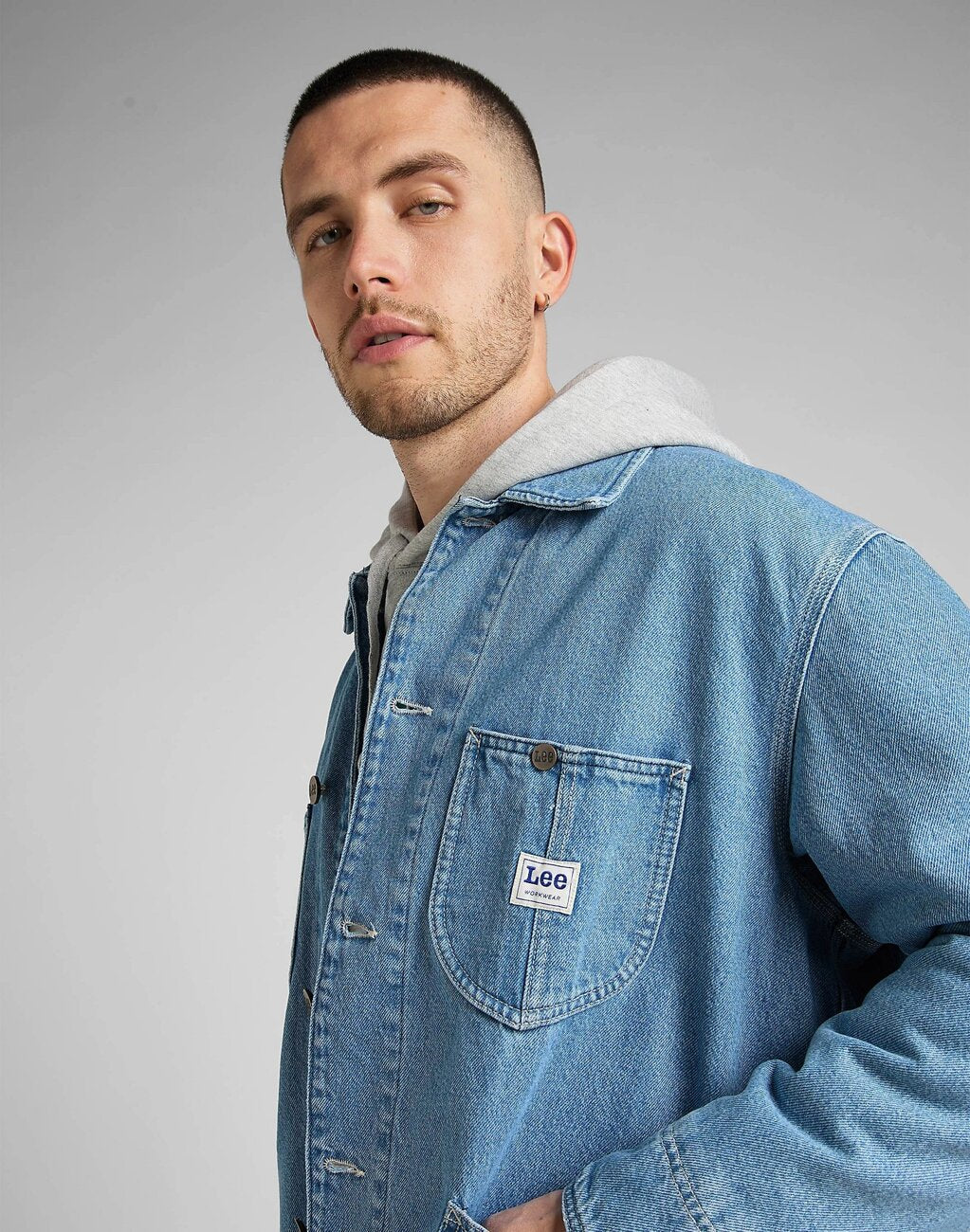LEE LOOSE LOCO JACKET MĘSKA KURTKA JEANSOWA VINTAGE STONE L88SGAGI 112326386