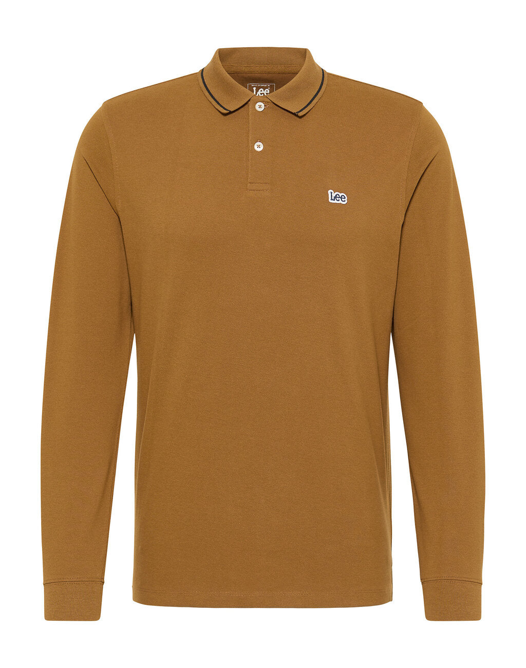 Koszulka Z Długim Rękawem Męska Lee LS Pique Polo Longsleeve Logo Tumbleweed L61VRL84