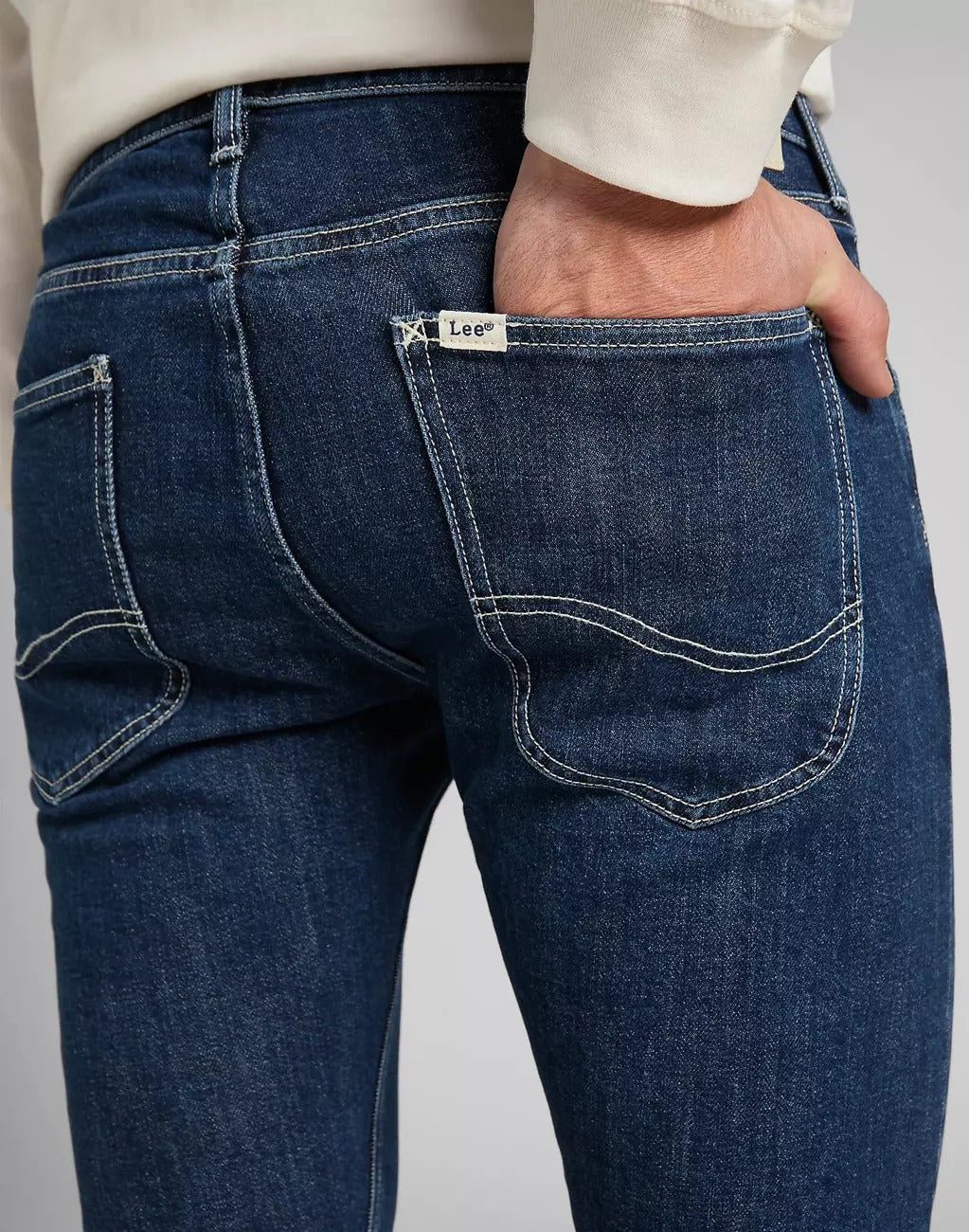 Spodnie Jeansowe Męskie Lee Luke Button Fly Stone Esme L70SNIWF 112322027