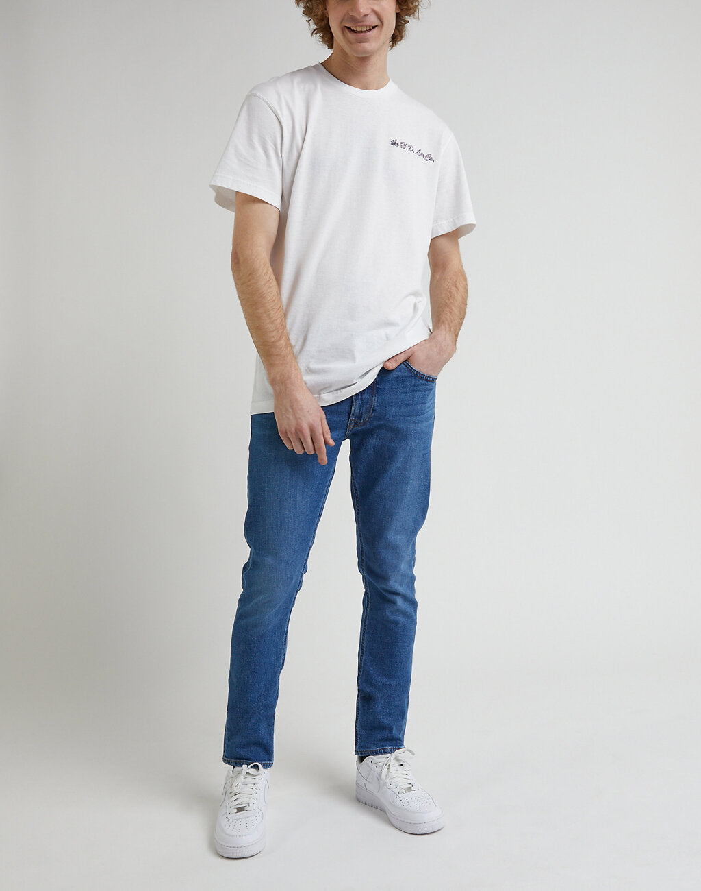 Spodnie Jeansowe Męskie Lee Luke Blue Shadow Mid L719IAA27 112338457