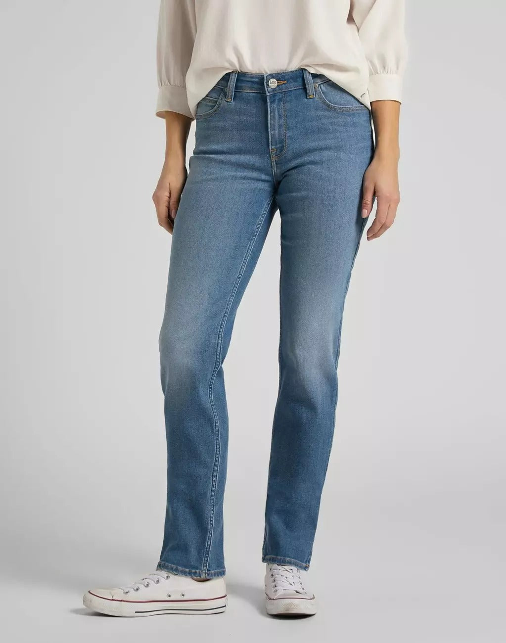 LEE MARION STRAIGHT DAMSKIE SPODNIE JEANSOWE LIGHT USED L301SIVF 112105911