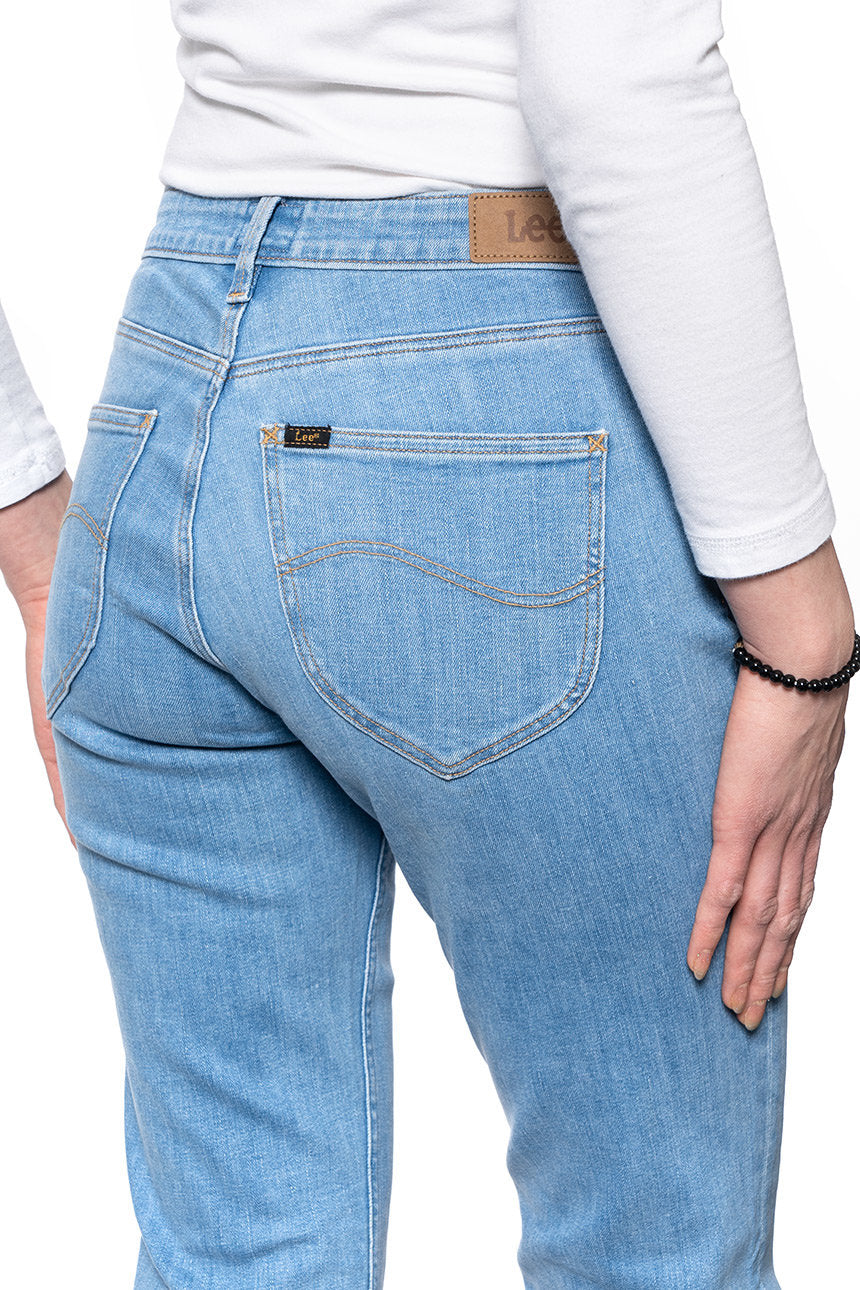 LEE MARION STRAIGHT DAMSKIE SPODNIE JEANSOWE MID LINA L301OPSR 112139755