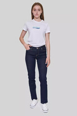 Lee Marion Straight Damskie Spodnie Jeansowe Rinse L301FRFH 112105808