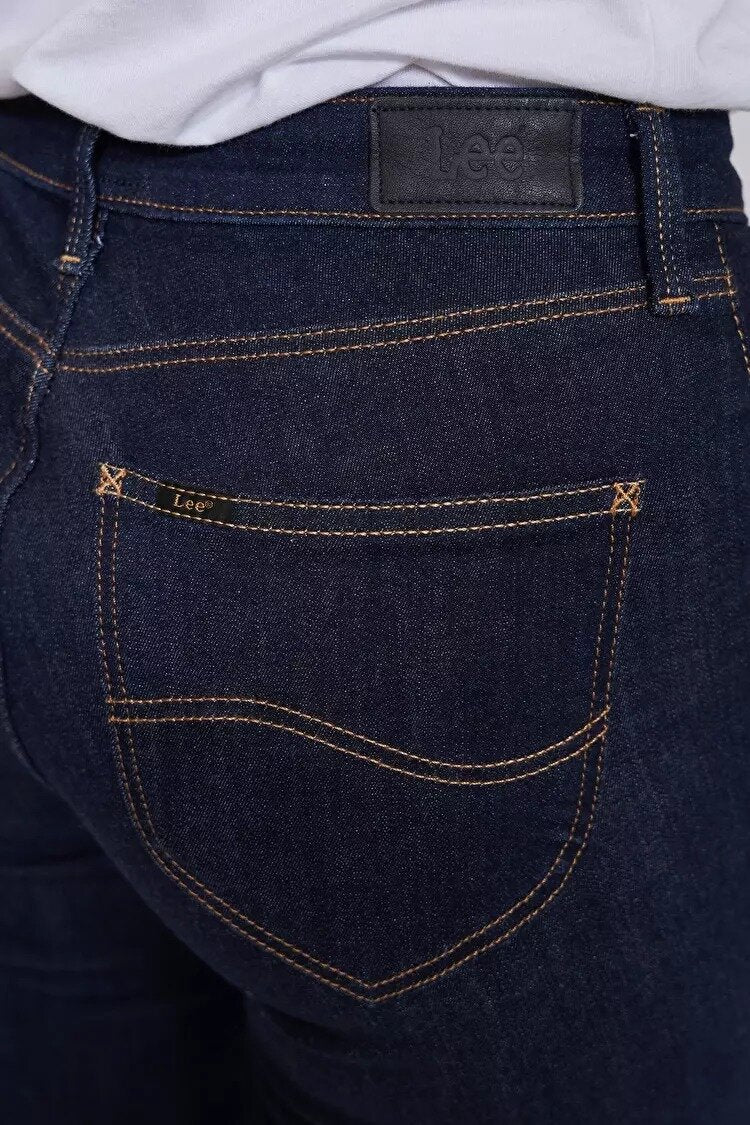 Lee Marion Straight Damskie Spodnie Jeansowe Rinse L301FRFH 112105808