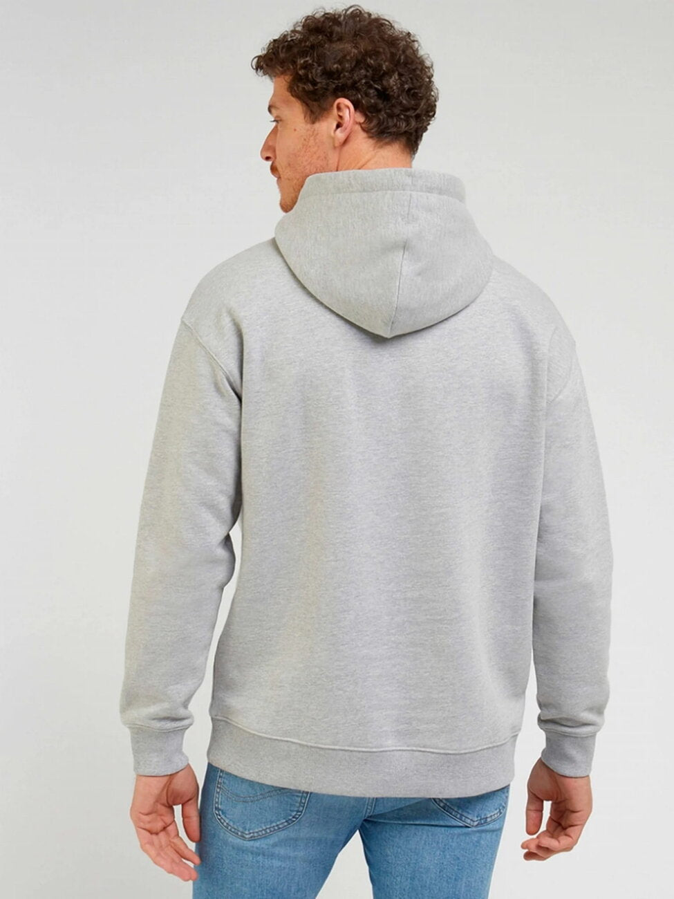Męska Bluza Lee Core Loose Hoodie Sharp Grey Mele 112341676 L84w011720