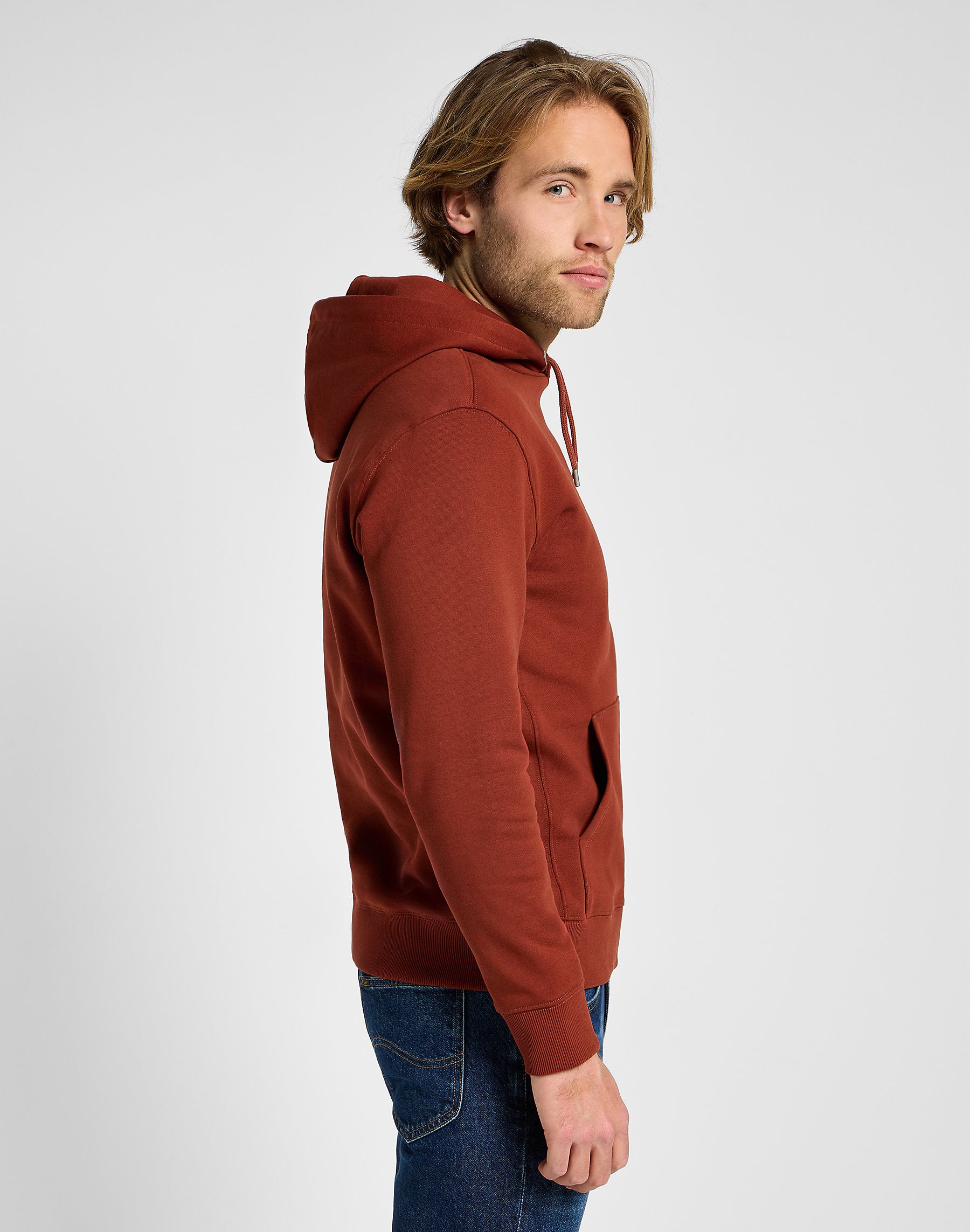 Męska Bluza Lee Wobbly Lee Hoodie Sweet Maple 112358006