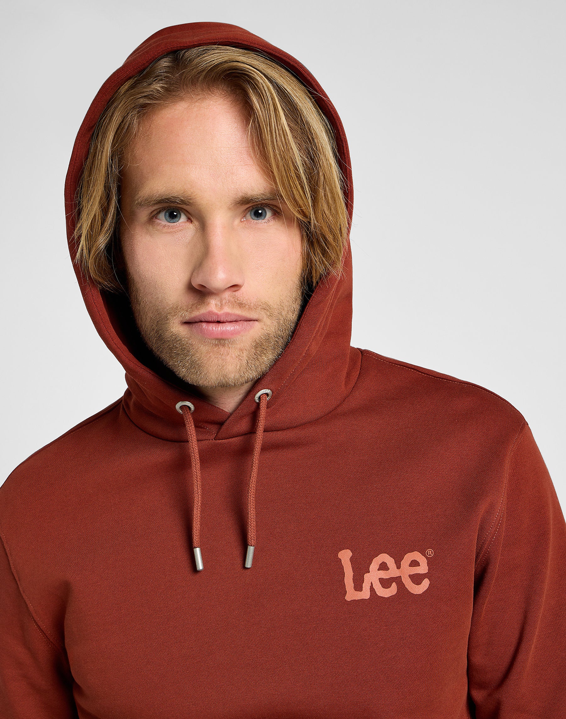 Męska Bluza Lee Wobbly Lee Hoodie Sweet Maple 112358006