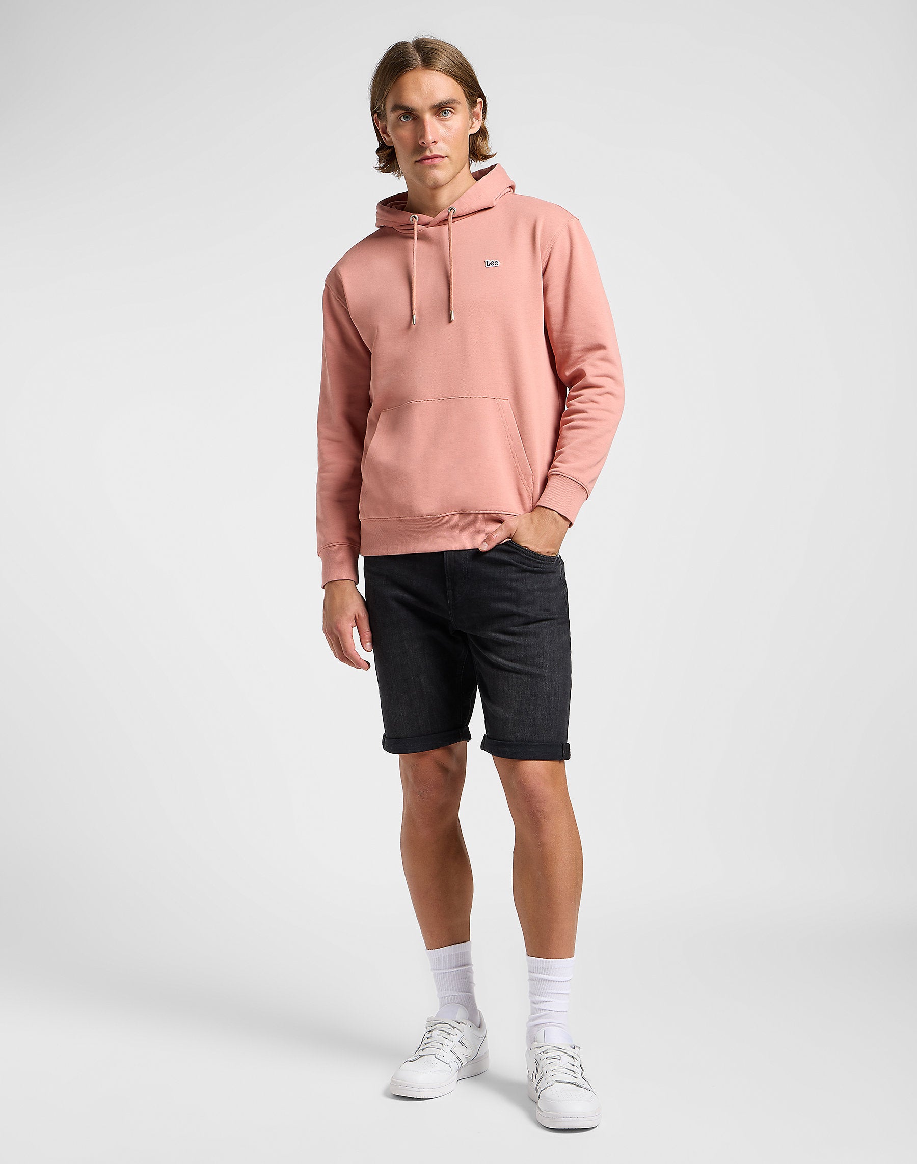 Lee Męska Bluza Z Kapturem Plain Hoodie Sepia 112363883