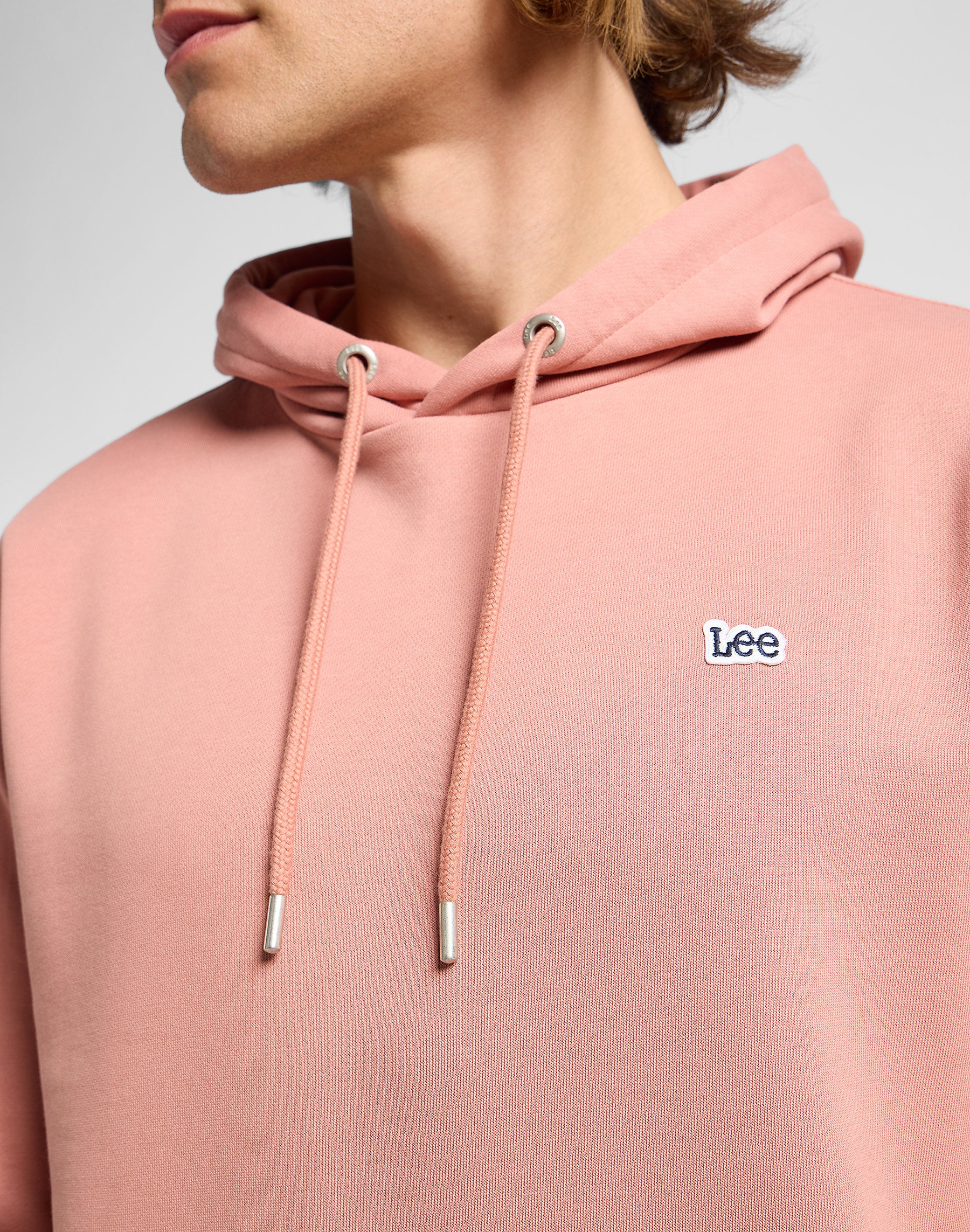 Lee Męska Bluza Z Kapturem Plain Hoodie Sepia 112363883