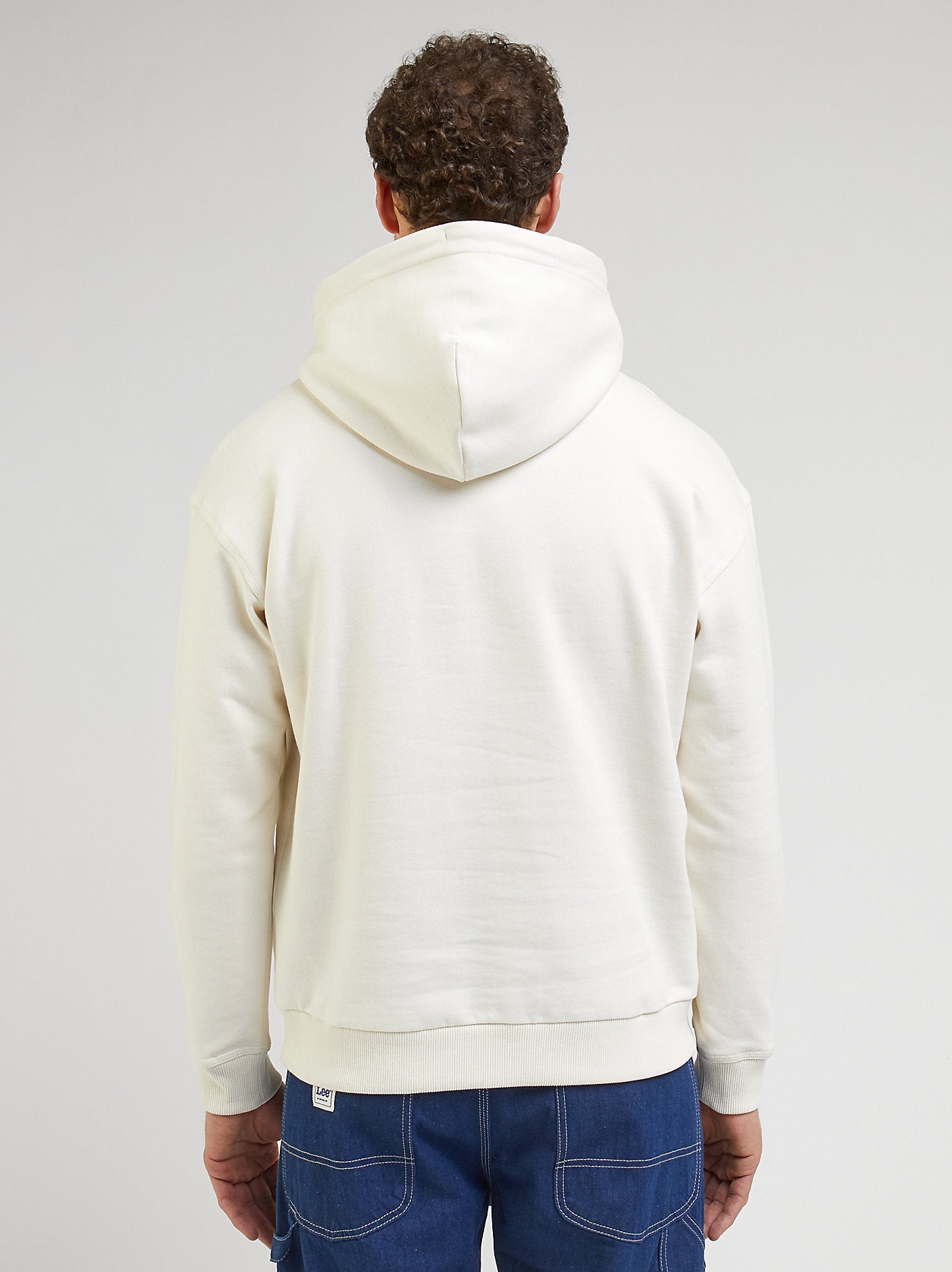 LEE MĘSKA BLUZA Z KAPTUREM LEE WW HOODIE ECRU 112342990
