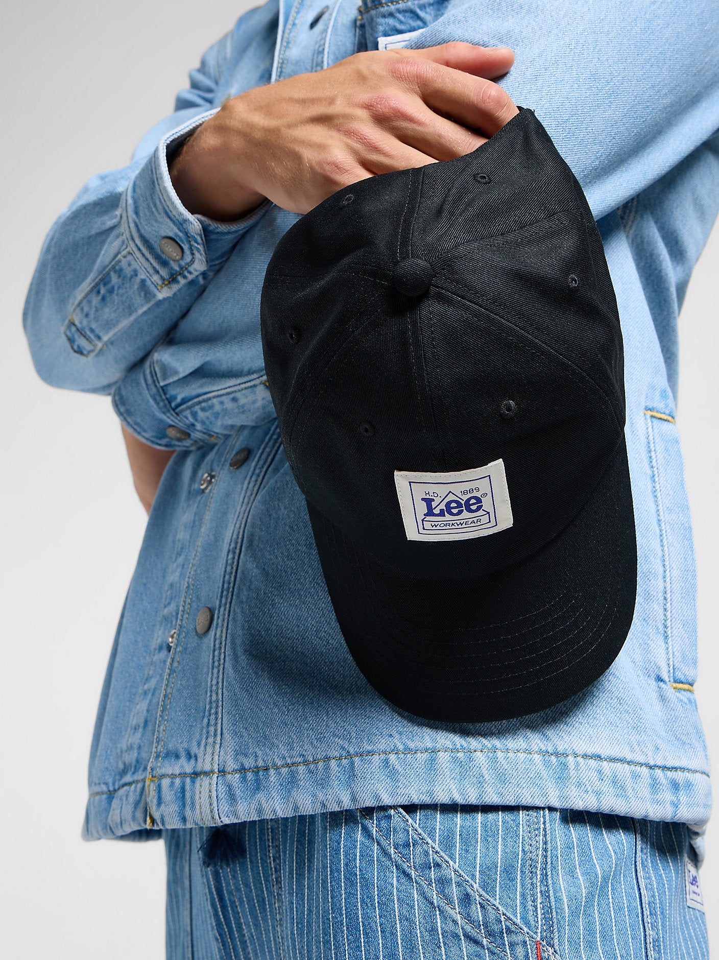 LEE MĘSKA CZAPKA Z DASZKIEM WORKWEAR CAP BLACK 112364302
