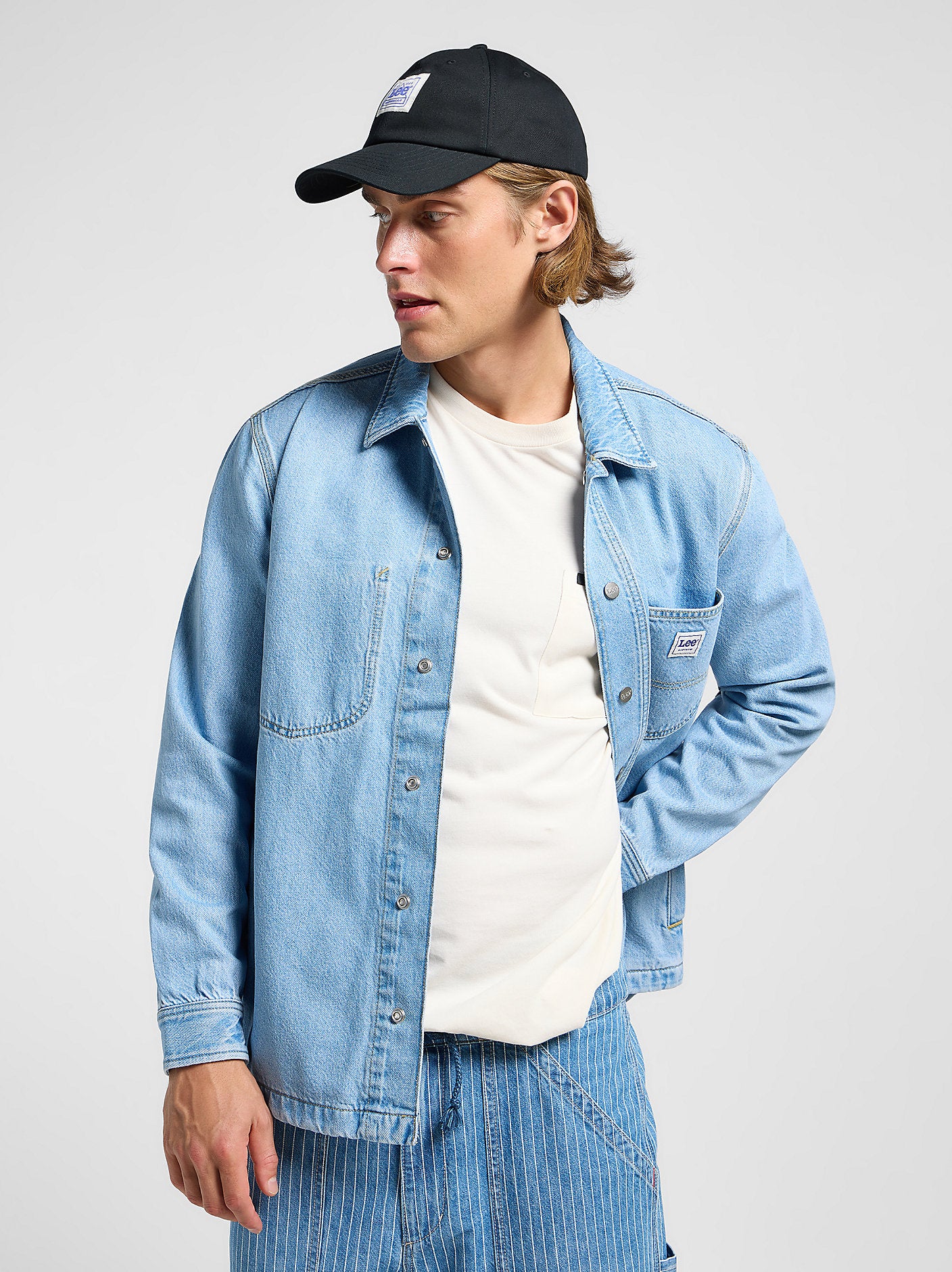 LEE MĘSKA CZAPKA Z DASZKIEM WORKWEAR CAP BLACK 112364302